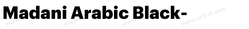 Madani Arabic Black字体转换